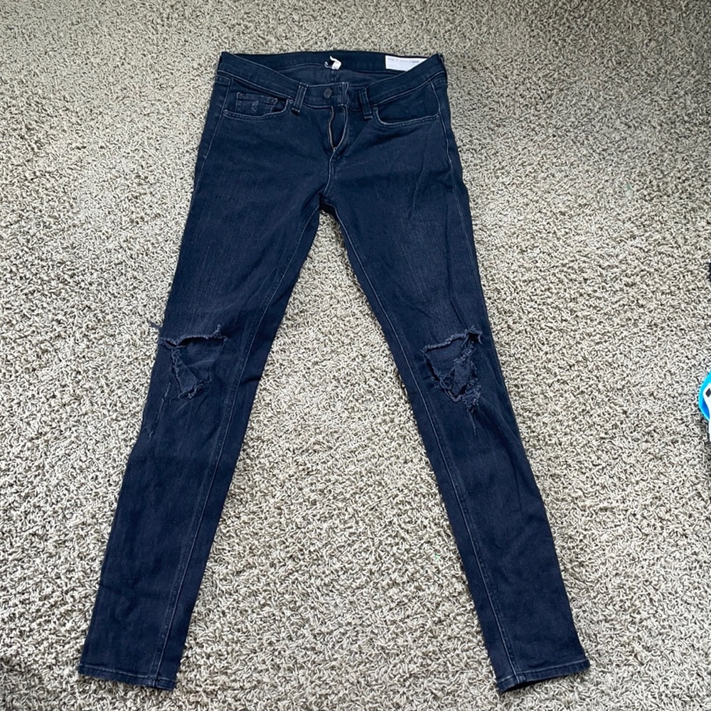 RAG AND BONE SKINNY JEANS BLACK